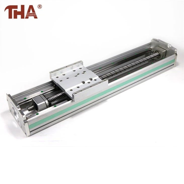 Trilho deslizante linear com motor